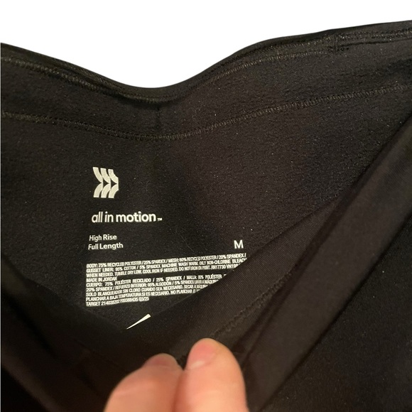 All in Motion Women's Black Fleece Lined Leggings - Picture 3 of 3